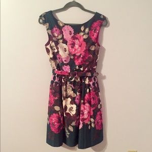 Eliza J Floral A-Line Dress